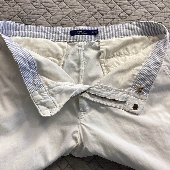 Polo by Ralph Lauren Women's White Straight Leg Pants - Picture 13 of 13